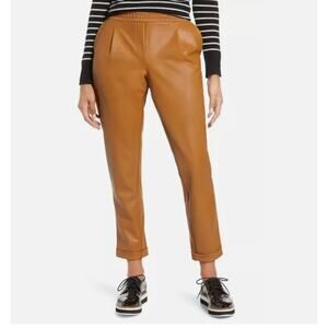 Halogen Atlantic Pacific NWT Faux Leather Tan Sugar Pants // Large